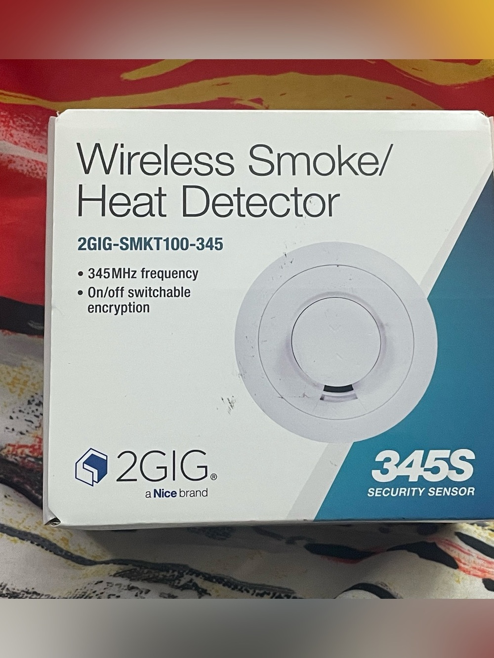 2GIG-SMKT100-345 Wireless Sensor Smoke, Heat Detector Smart Home NEW